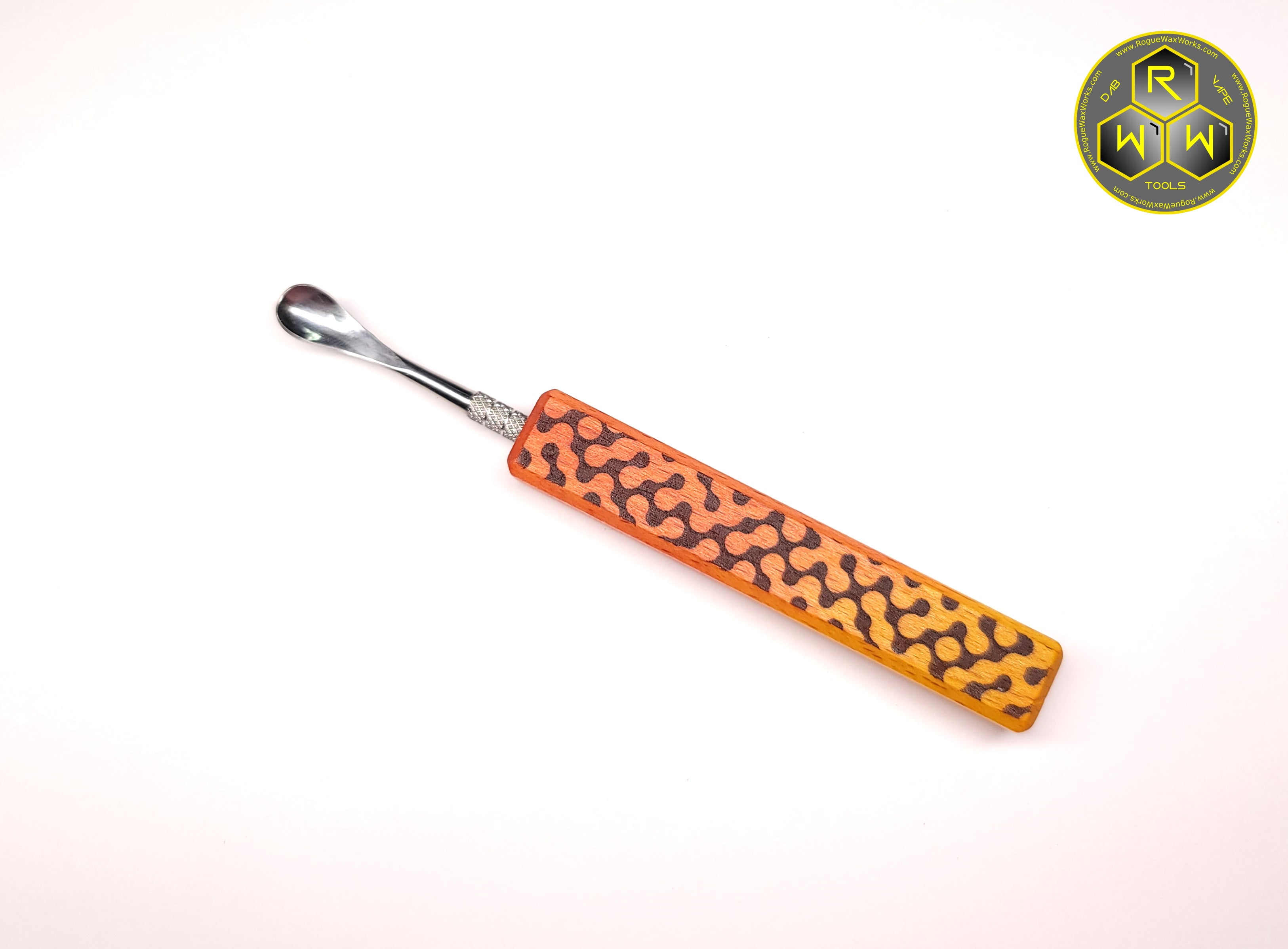 SC26 Yellow and Red Rectangle Handle Dabber, Dab Tool with Spoon